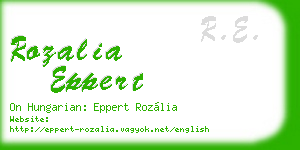 rozalia eppert business card